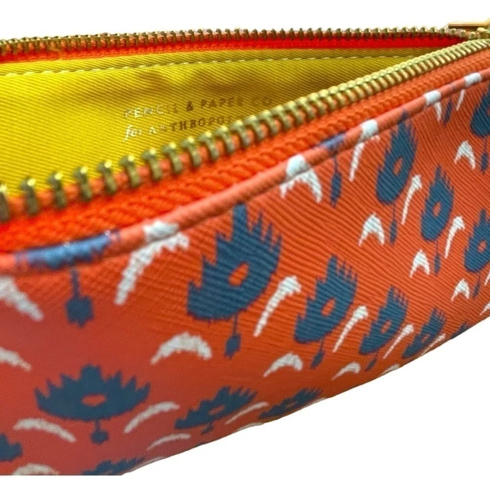 2 small makeup bags, Anthropologie Pencil and Paper Co, and Kate Spade Saturday